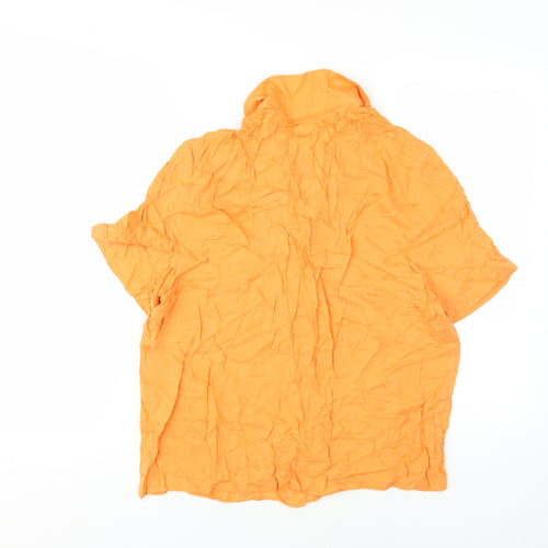 MyraSwim Women's Orange Button-Up Shirt - Size S