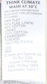 Marks and Spencer Women Ivory Straight Skirt Size 18