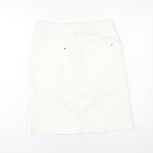 Marks and Spencer Women's Ivory Knee Length Pencil Skirt