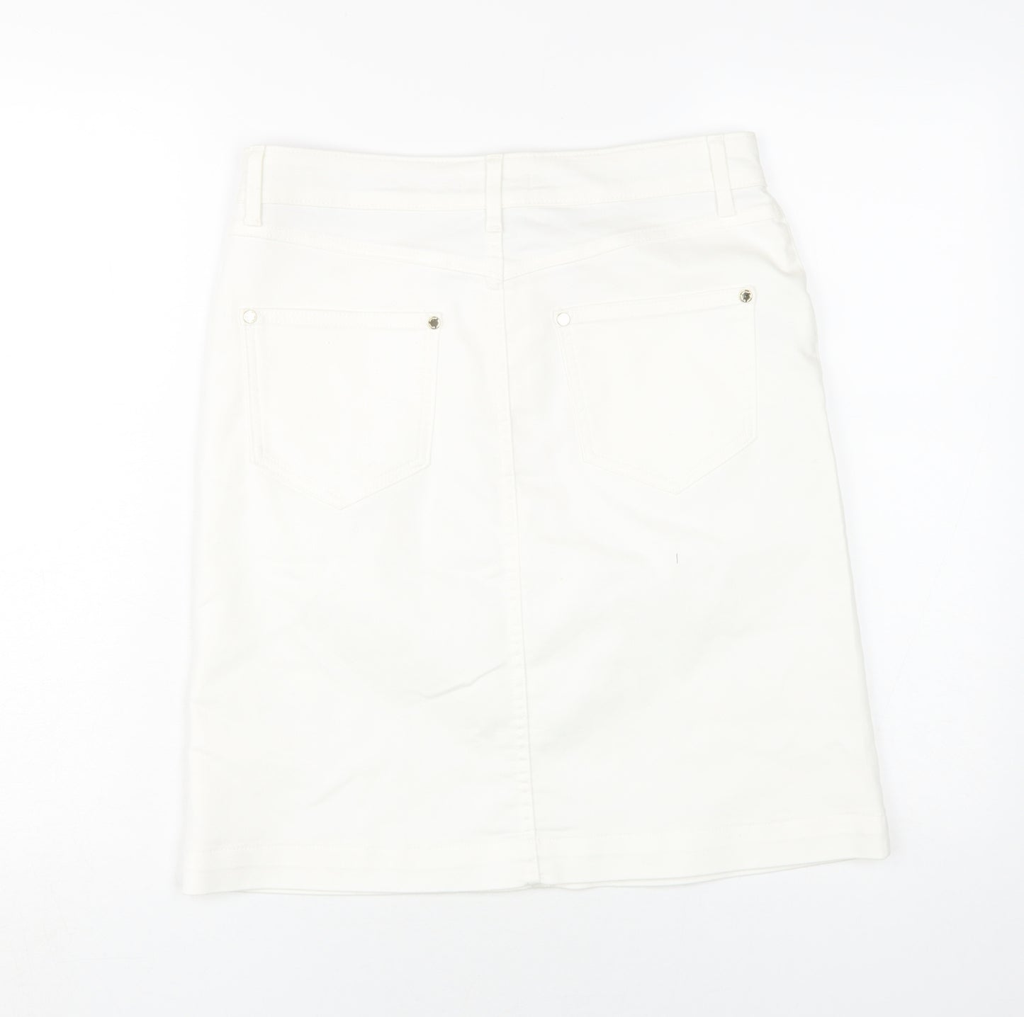 Marks and Spencer Women's Ivory Knee Length Pencil Skirt