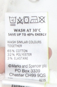 Marks and Spencer Women's Ivory Knee Length Pencil Skirt