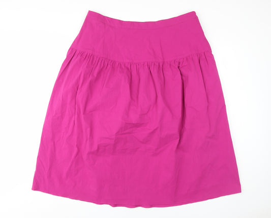 Marks and Spencer Women's Pink A-Line Skirt Size 18 Petite