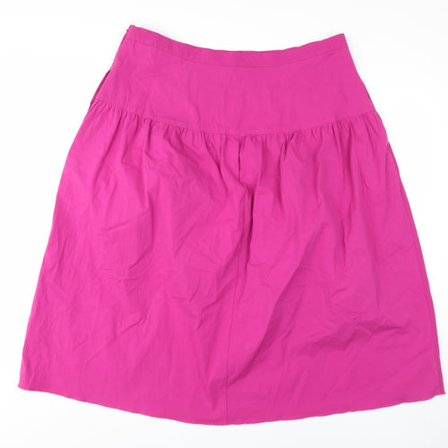 Marks and Spencer Women's Pink A-Line Skirt Size 18 Petite
