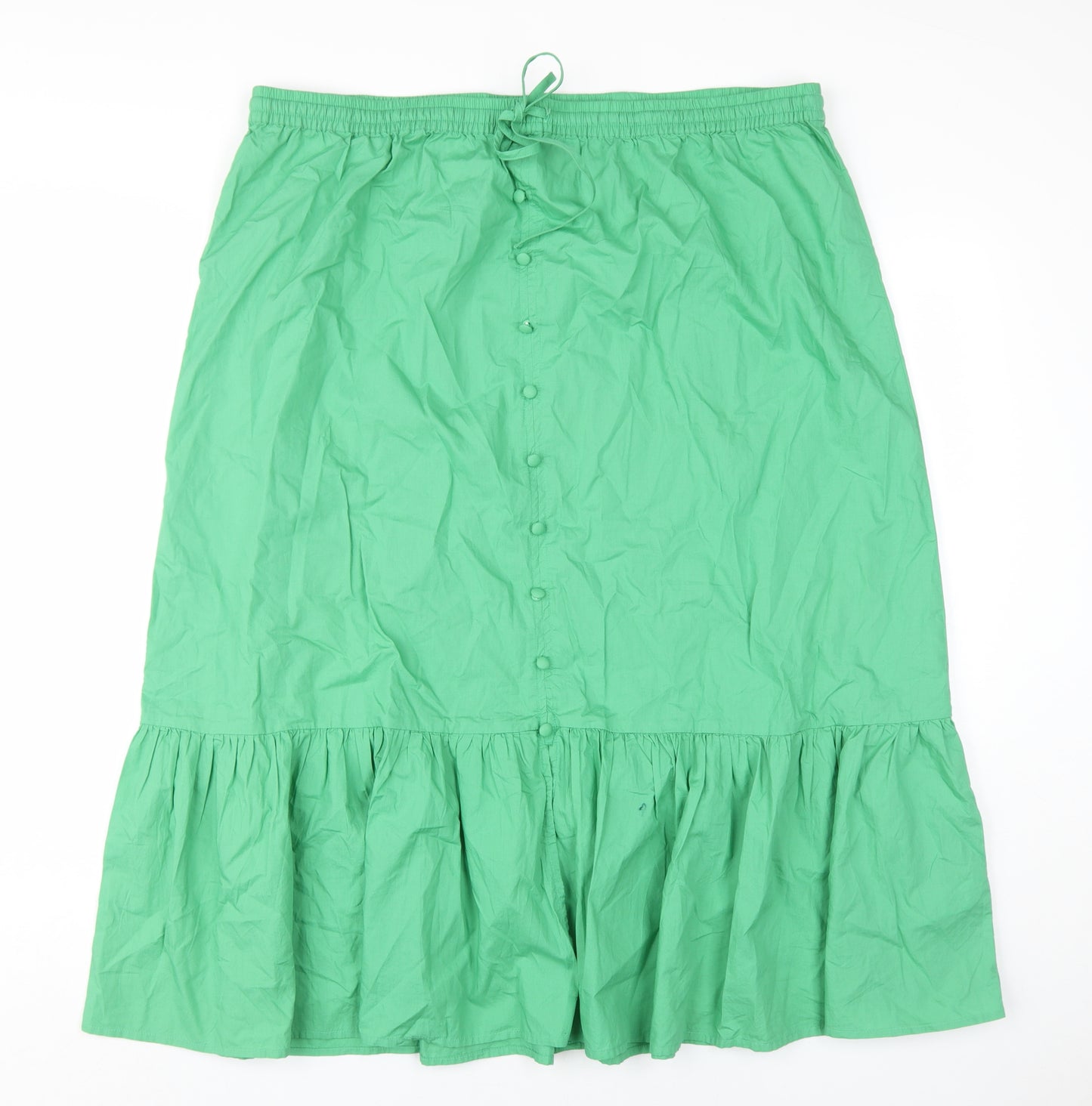 Marks and Spencer Women's Green Peasant Skirt Size 20