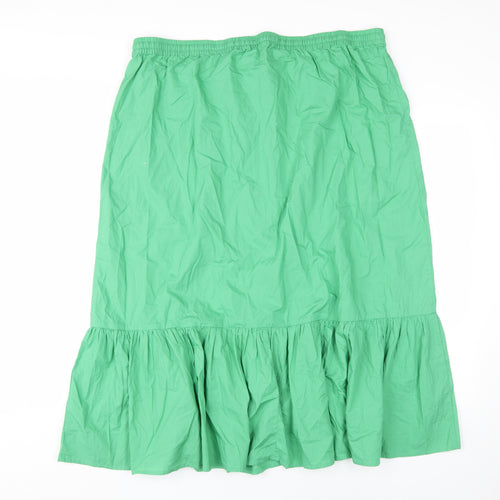 Marks and Spencer Women's Green Peasant Skirt Size 20