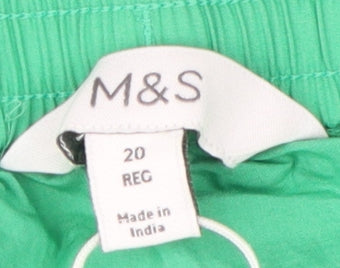 Marks and Spencer Women's Green Peasant Skirt Size 20