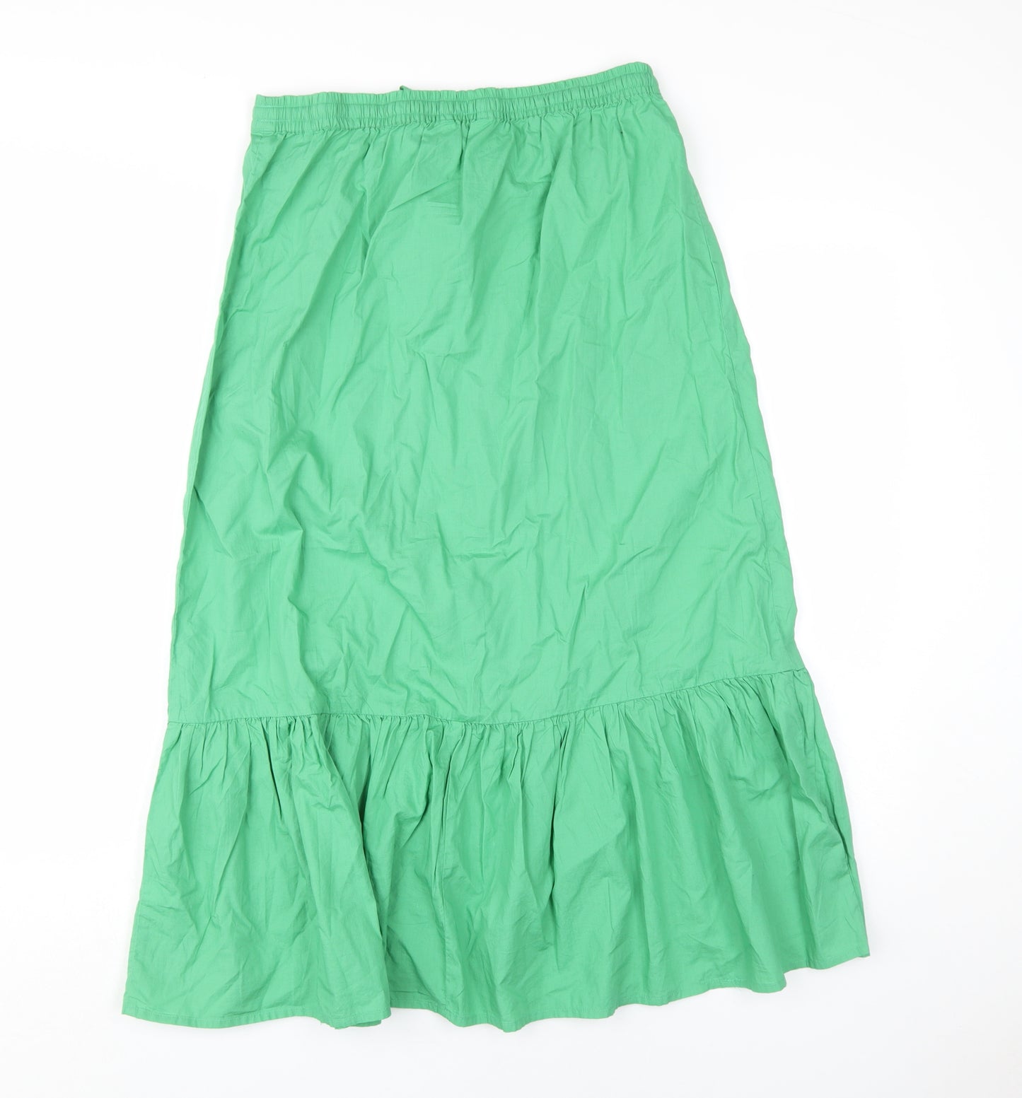Marks and Spencer Green Midi Peasant Skirt, Size 10