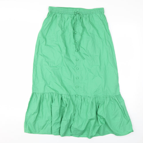 Marks and Spencer Women's Green Midi Peasant Skirt