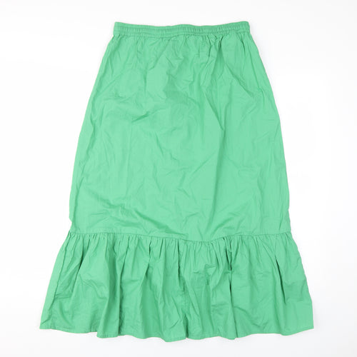 Marks and Spencer Women's Green Midi Peasant Skirt