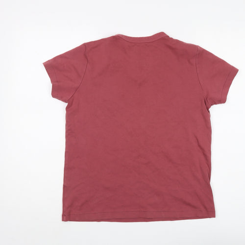Uniqlo Red Basic Crew Neck T-Shirt, Medium Size