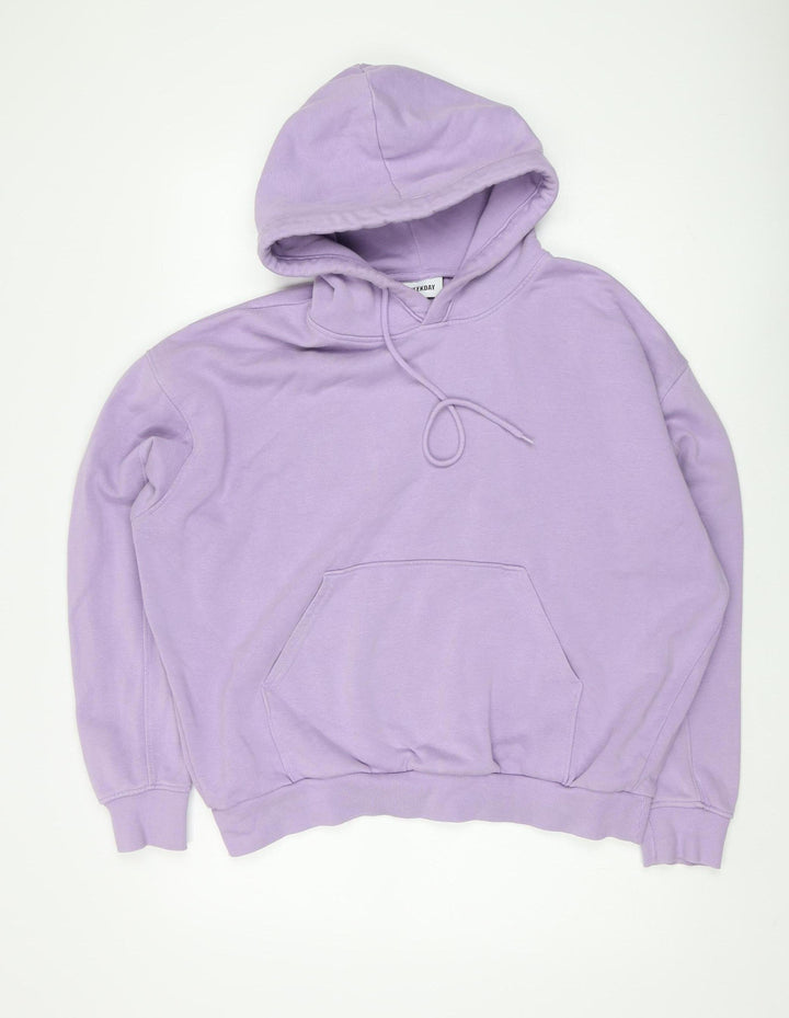 Weekday Women's Purple Hoodie Size 12 with Pockets