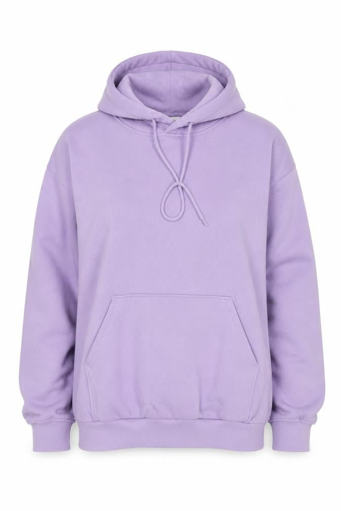 Front view of Weekday Women's Purple Hoodie, size 12, with Pockets