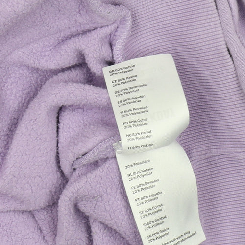 Weekday Women's Purple Hoodie Size 12 with Pockets
