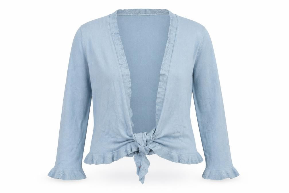 Front view of Klass Collection Women's Blue Cardigan M