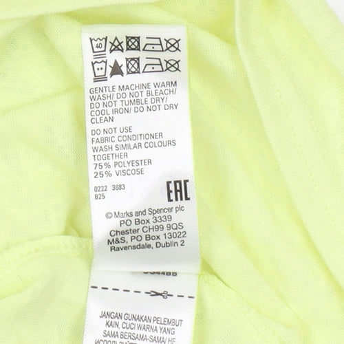 Marks and Spencer Women's Yellow T-Shirt