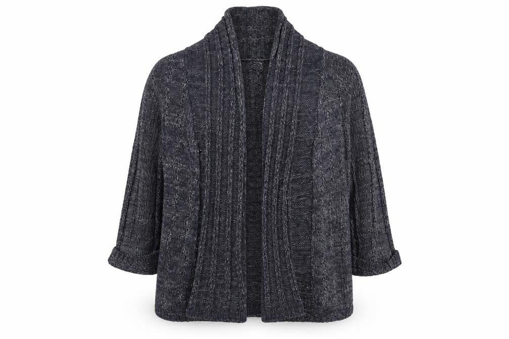 Front view of Marks & Spencer Women's Blue Cardigan, size 12