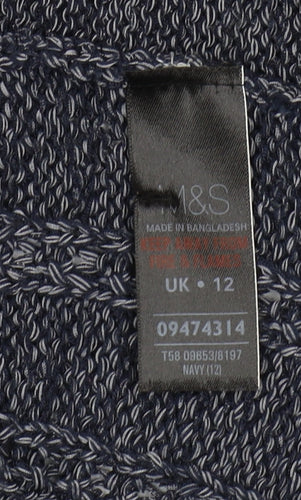 Marks and Spencer Women's Blue Cardigan, Size 12