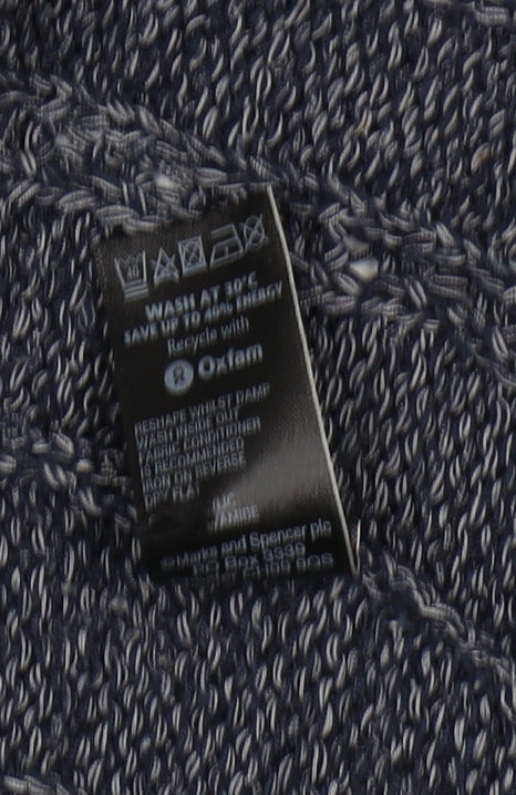 Marks and Spencer Women's Blue Cardigan, Size 12