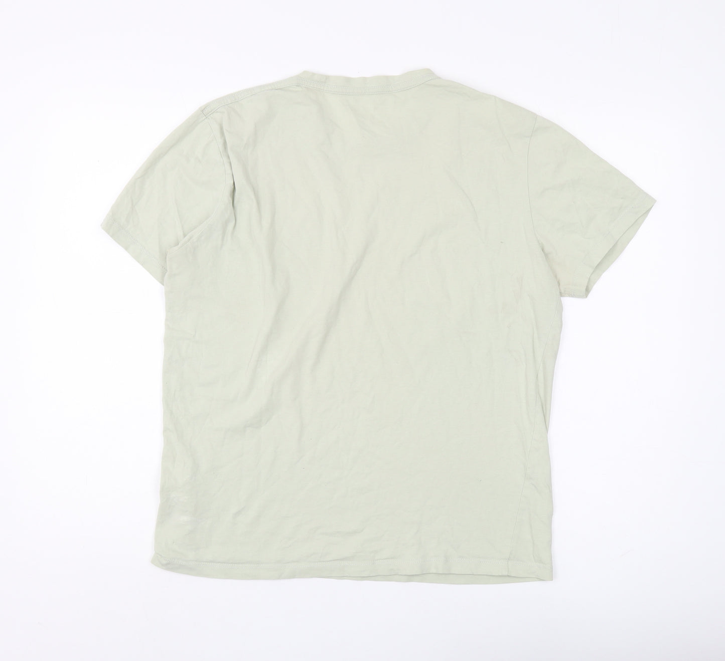 AllSaints Men's Beige Medium Crew Neck T-Shirt