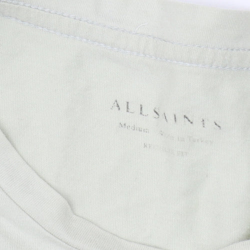 AllSaints Men's Beige Medium Crew Neck T-Shirt