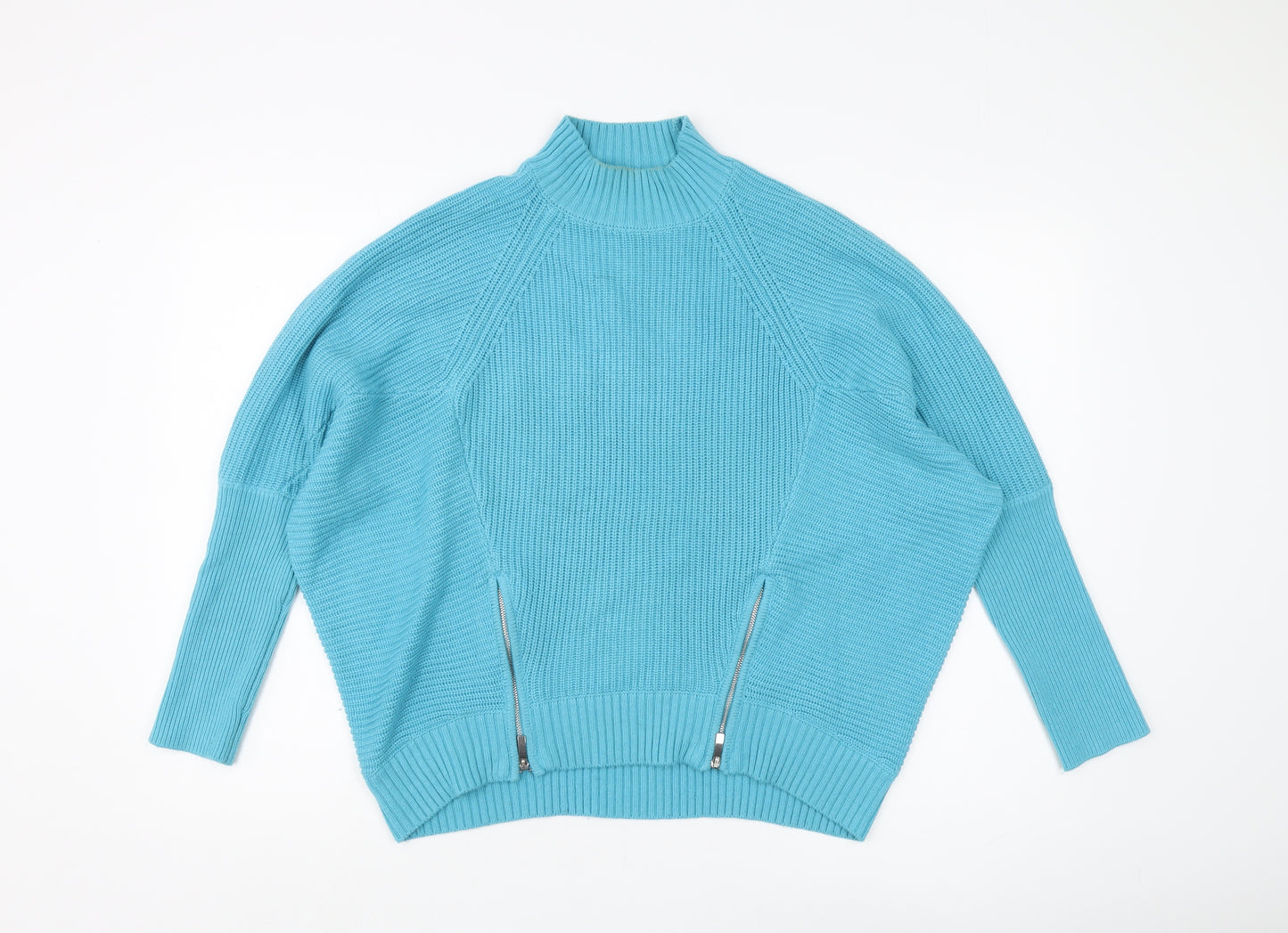 Sonder Studio Women's Blue Jumper, Size 10, Mock Neck