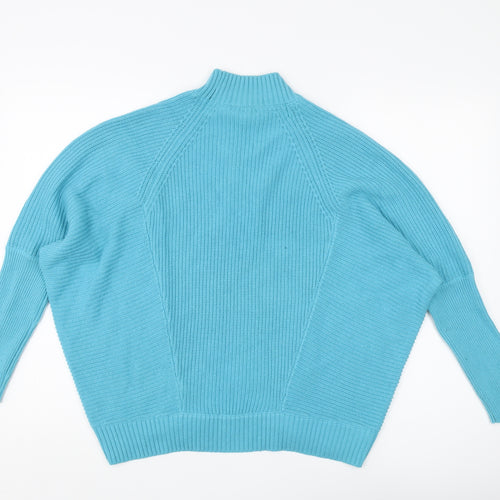 Sonder Studio Women's Blue Jumper, Size 10, Mock Neck