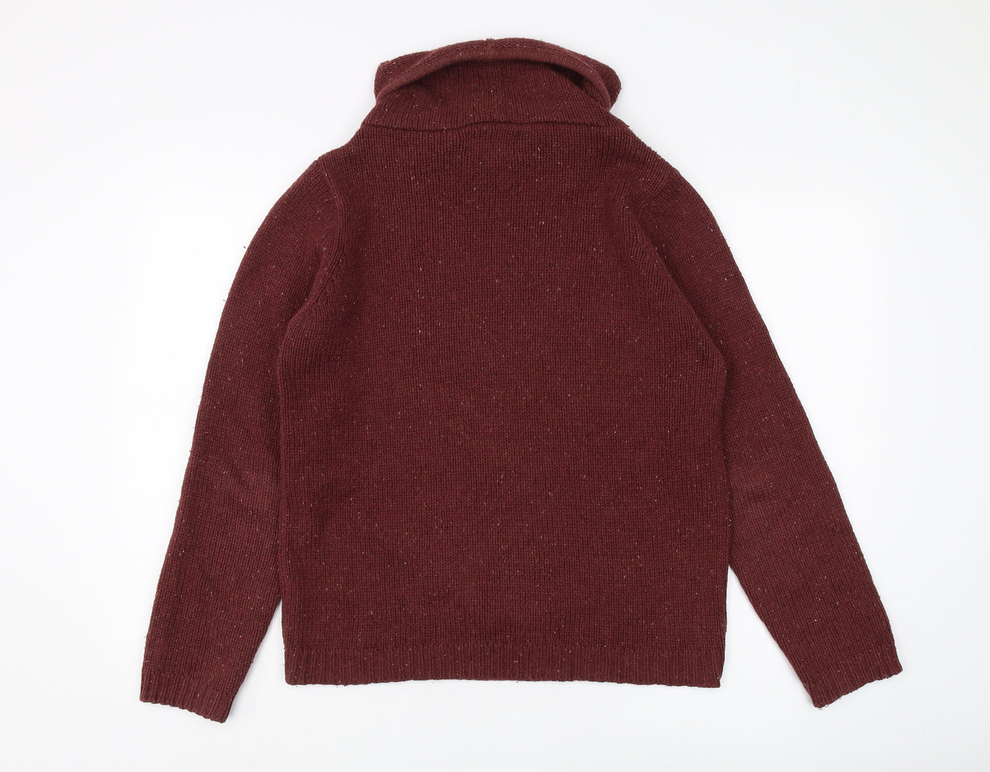 Pull & Bear Women's Brown Cowl Neck Pullover Jumper S