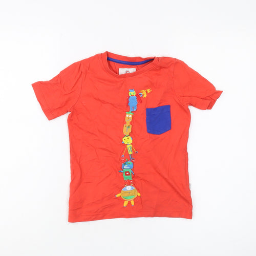 Kids Company Boys Red Graphic T-Shirt 6 Years - Casual Style