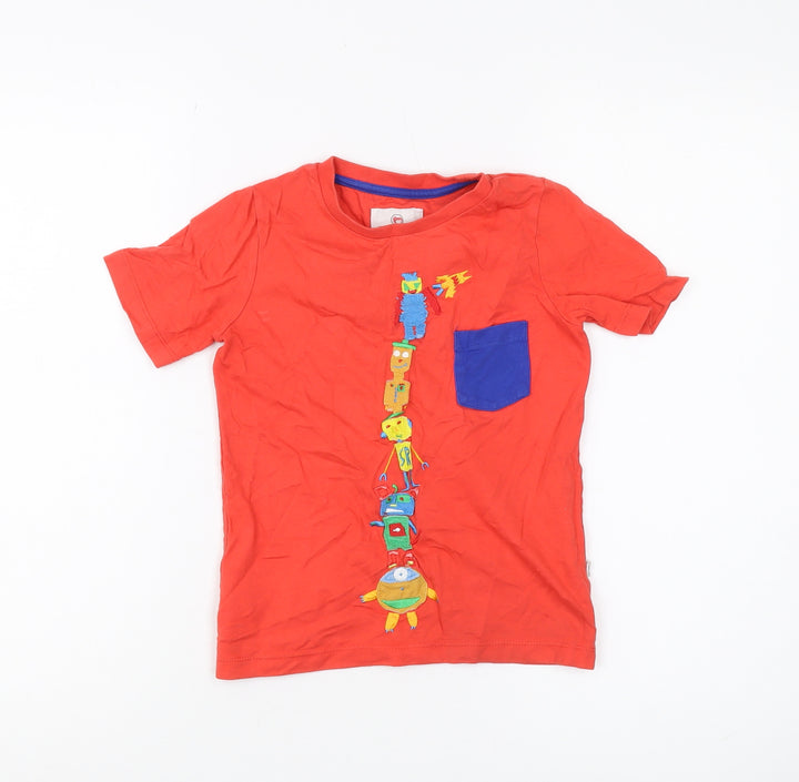 Kids Company Boys Red Graphic T-Shirt 6 Years - Casual Style