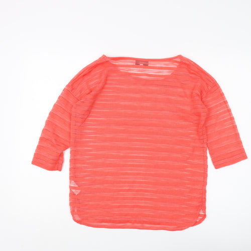 Next Women's Red Striped T-Shirt Size 12