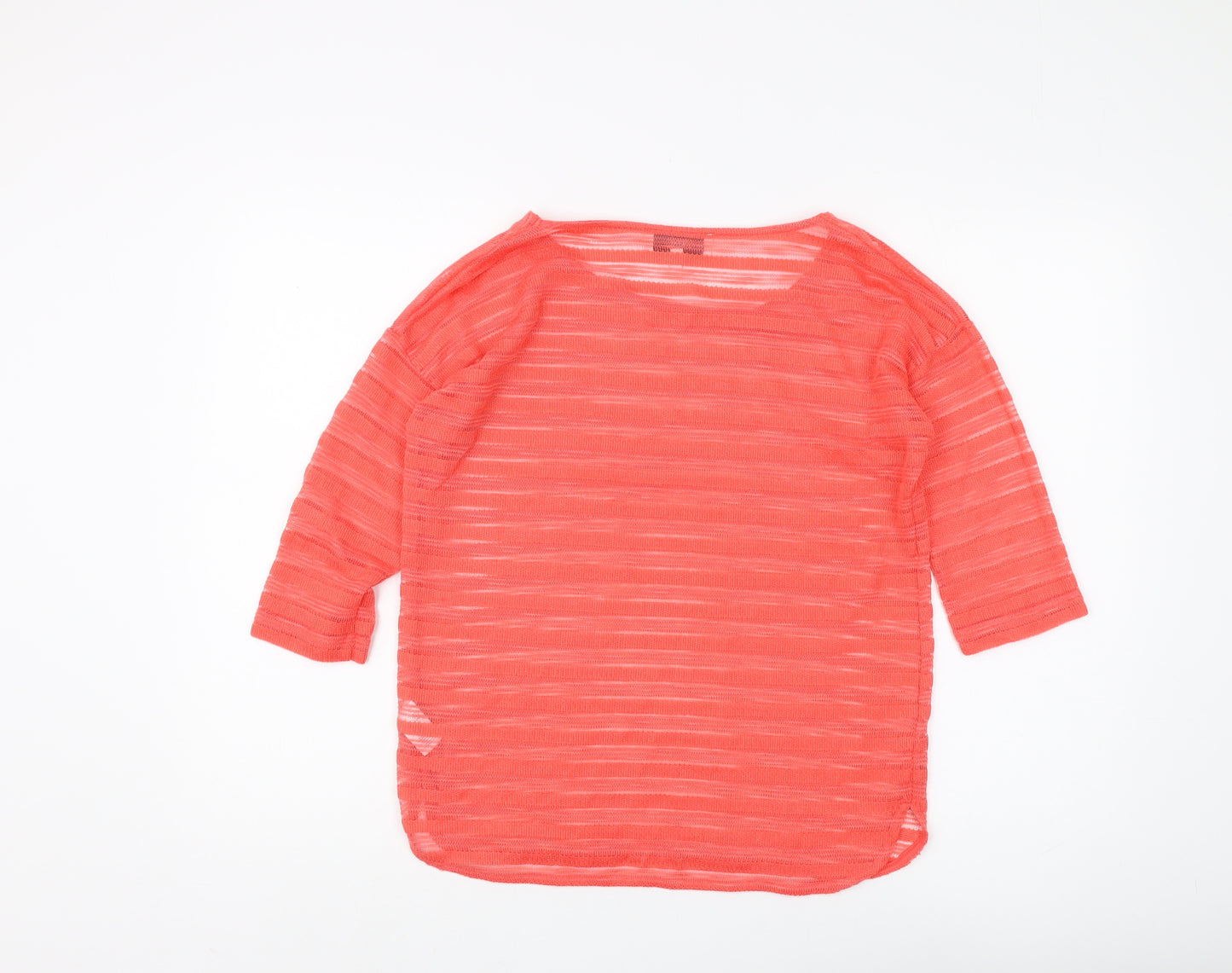 Next Women's Red Striped T-Shirt Size 12