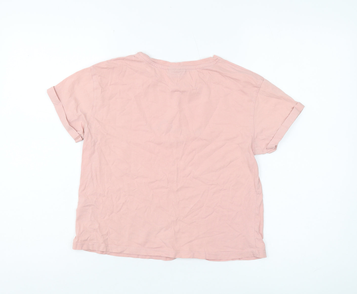 Topshop Women's Pink T-Shirt, Size 6, City Style