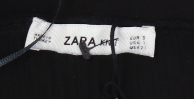 Zara Women’s Black Polyamide Skirt, Size S