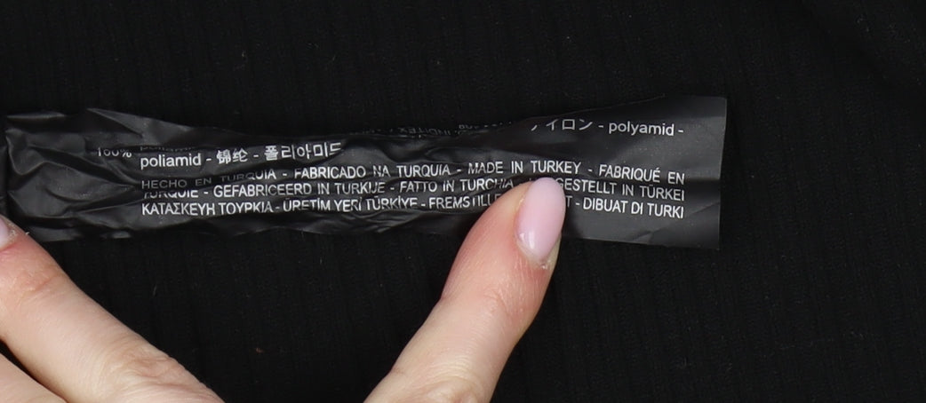 Zara Women’s Black Polyamide Skirt, Size S