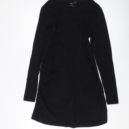 ASOS Maternity Black Long Sleeve Cotton Dress