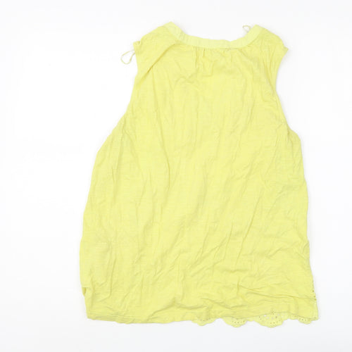 Roman Women's Yellow Sleeveless Tunic Tank, Size 12
