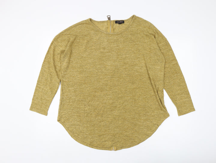 OCD London Women's Yellow Full Zip Jumper L