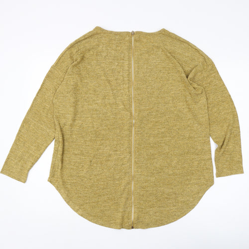 OCD London Women's Yellow Full Zip Jumper L