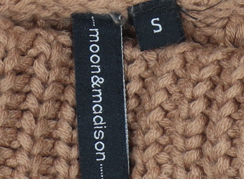 moon&madison Women's Brown Roll Neck Pullover Jumper S