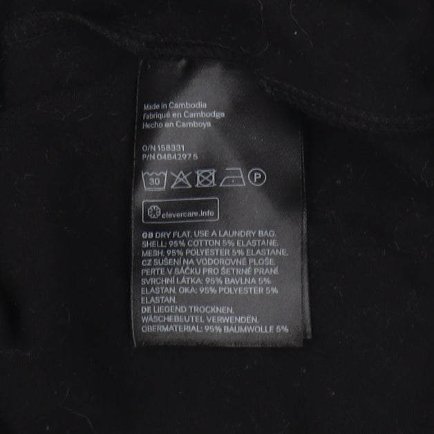 H&M Women's Black Short Sleeve Basic T-Shirt, Size 10