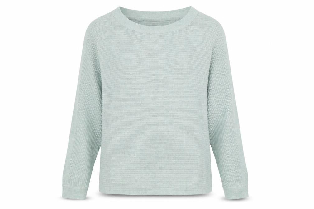 Front view of Editor's Cut Women's Green M Pullover Knit Jumper