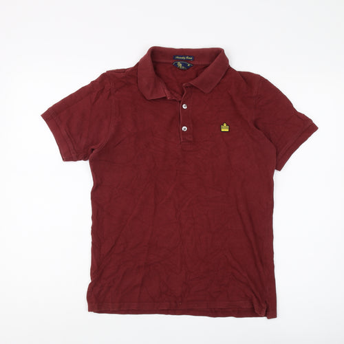 Admirably British Men's Red Cotton Polo Shirt M