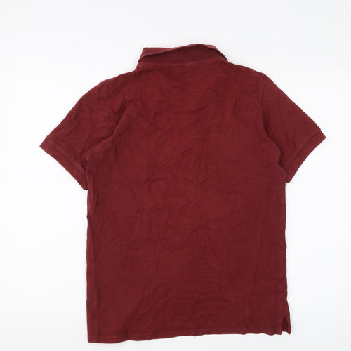 Admirably British Men's Red Cotton Polo Shirt M
