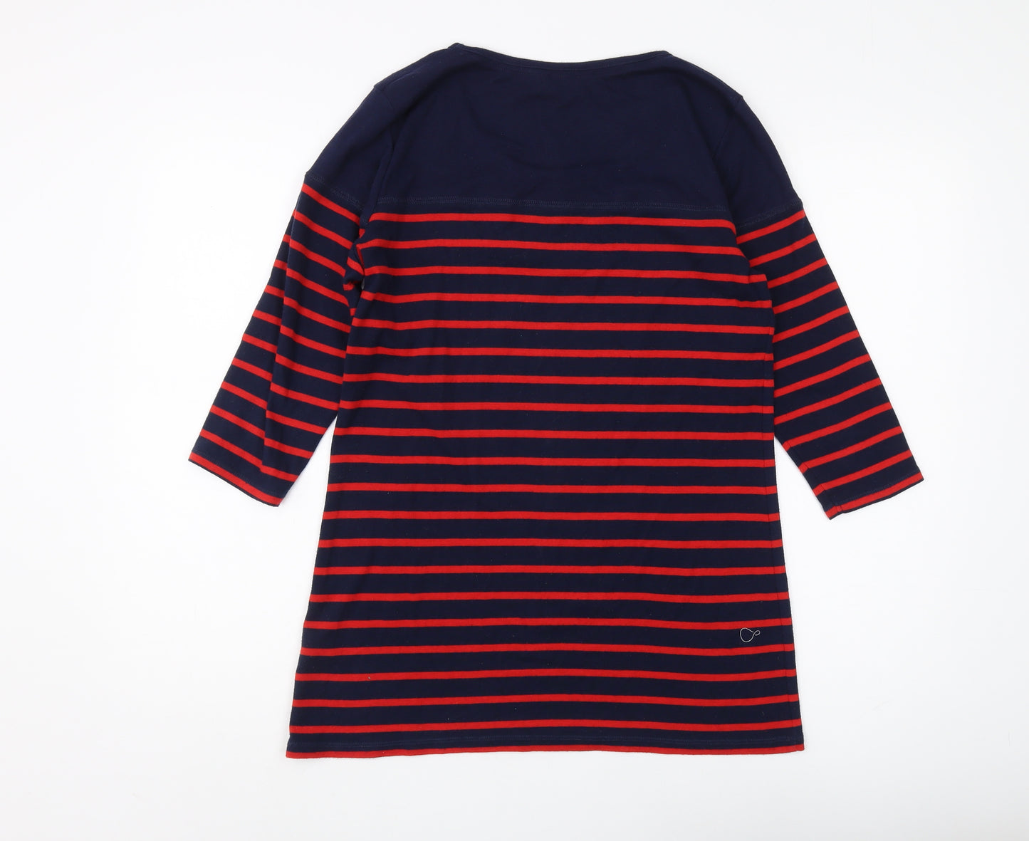 Marks and Spencer Women Petite Striped Top Blue Red Size 14