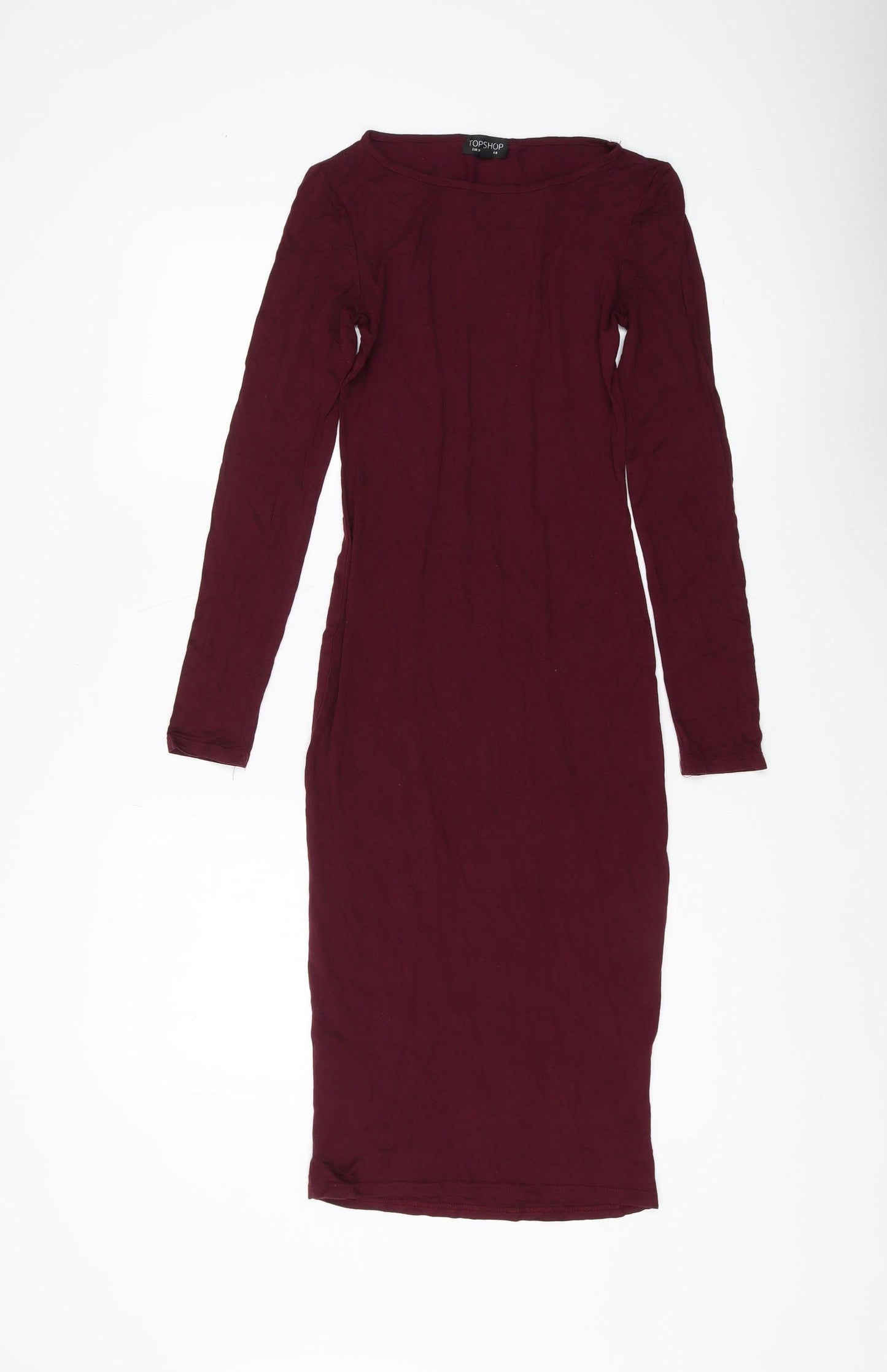 Topshop Women's Red Bodycon Dress Size 8