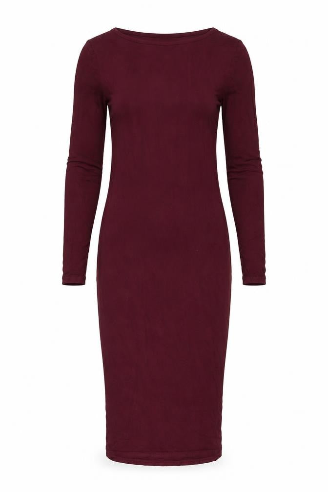Front view of Topshop Women's Red Bodycon Dress, size 8
