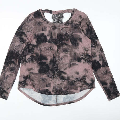 Next Women's Multicoloured Floral Long Sleeve Top Size 10
