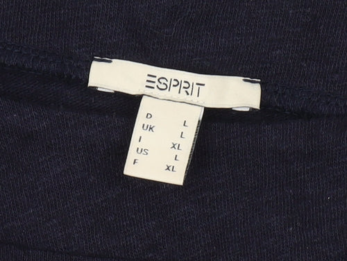 Esprit Women's Black L Basic Cotton T-Shirt