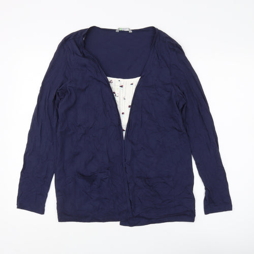 Marks and Spencer Women’s Blue Long Sleeve V-Neck Top