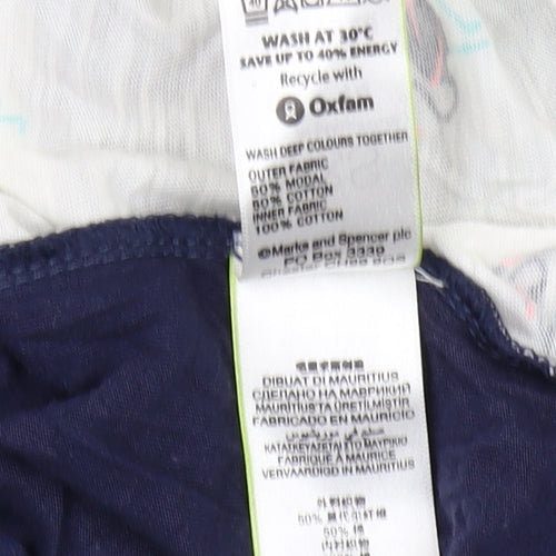 Marks and Spencer Women’s Blue Long Sleeve V-Neck Top